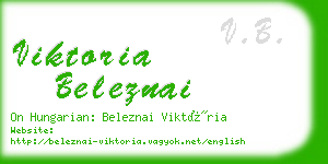 viktoria beleznai business card